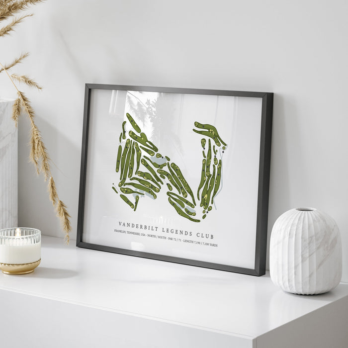 Vanderbilt Legends Club | Golf Course Map | On Table