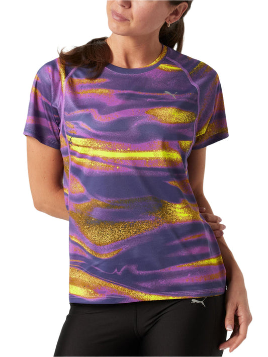 Puma VELOCITY All-Over-Print Running Tee Women's - Wild Berry