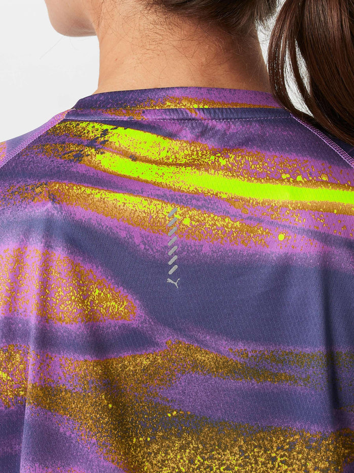 Puma VELOCITY All-Over-Print Running Tee Women's - Wild Berry
