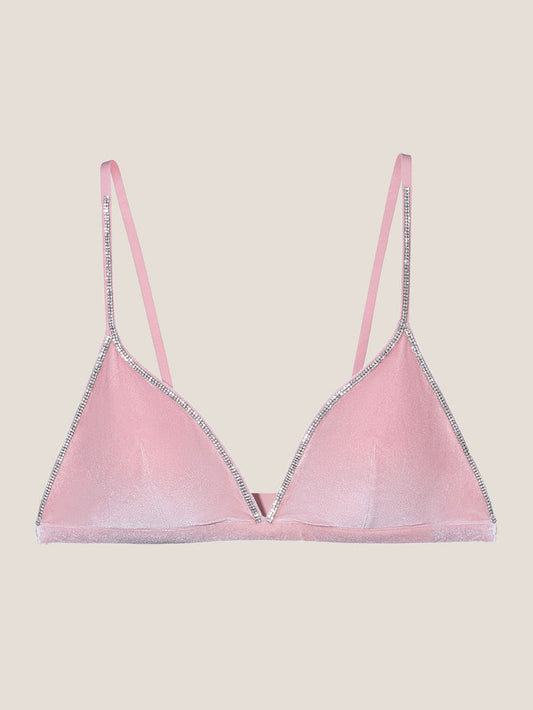 Velvet Triangle Bralette