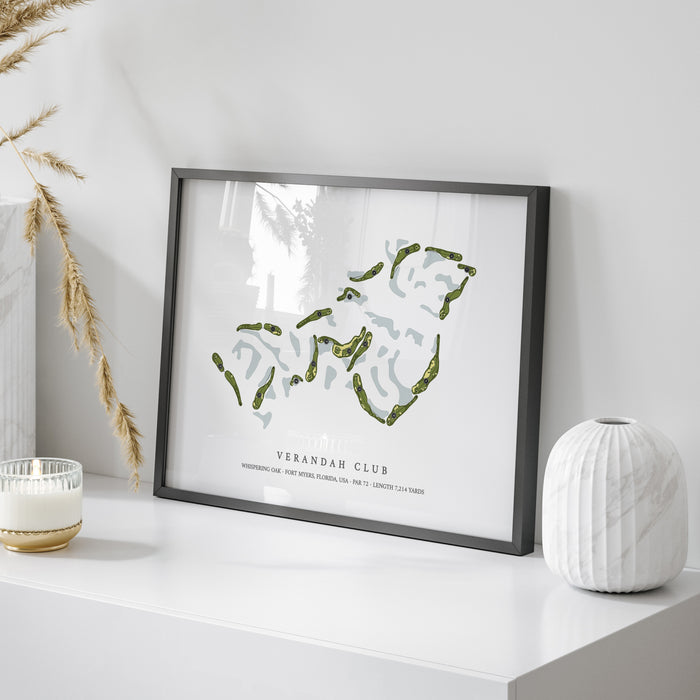 Verandah Club - Whispering Oak | Golf Course Map | On Table