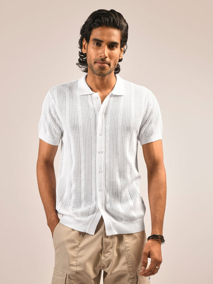 Vertex Cotton Knit Shirt