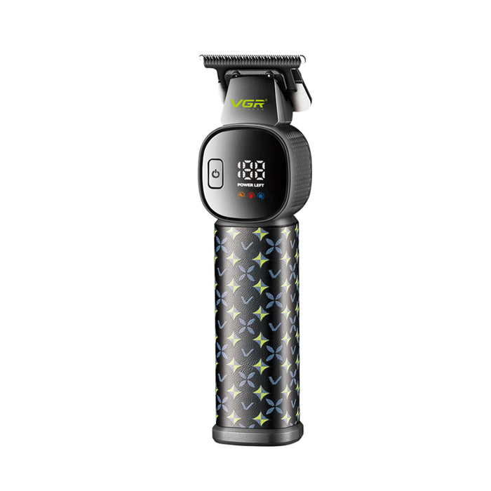 Hair trimmer with butterfly pattern on a white background