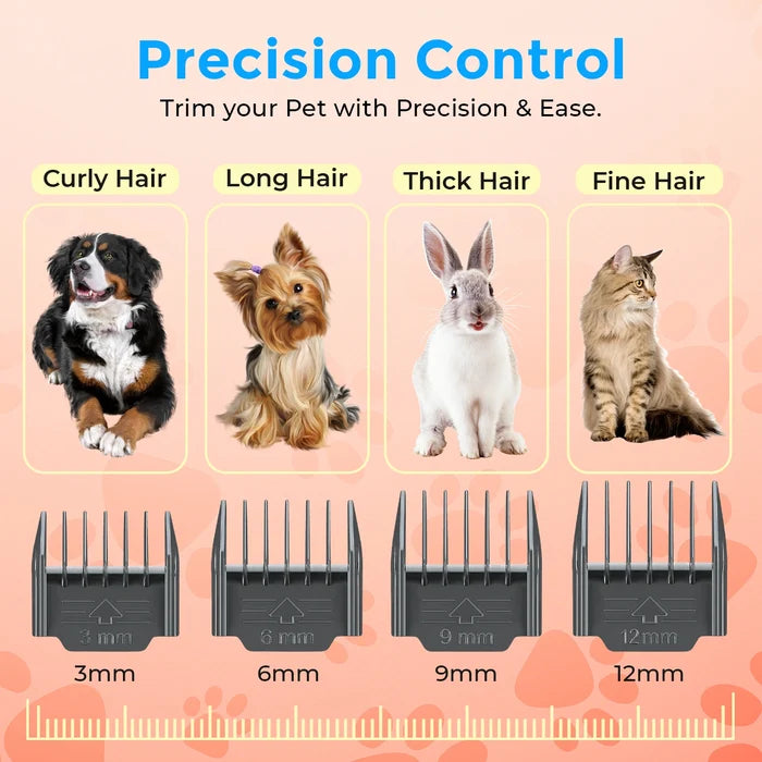 VGR V-240 Professional Pet Clipper with 150 Min Runtime, Red