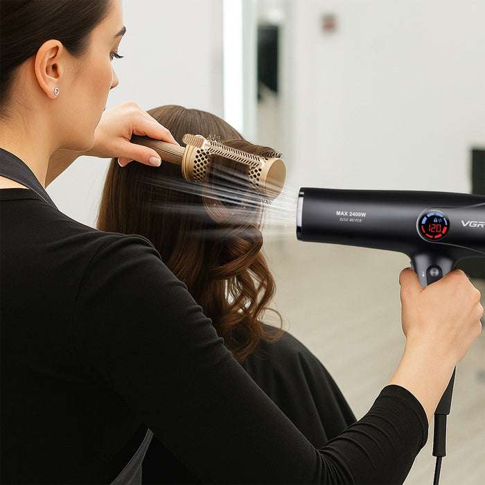VGR V-469 Professional Hair Dryer For Men & Women, Cool Shot, 2.5m Cable, Black