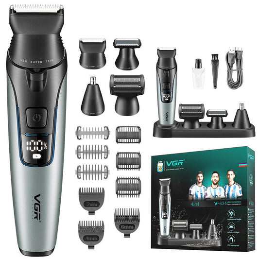 VGR V-634 Professional Grooming Kit with 150 Min Runtime, Grey