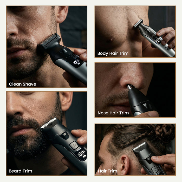VGR V-634 Professional Grooming Kit with 150 Min Runtime, Grey