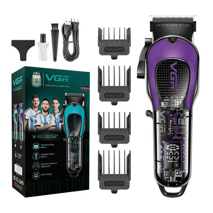 VGR V-692 Professional Hair Clipper, Purple