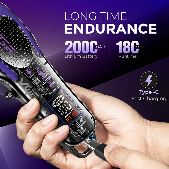 VGR V-692 Professional Hair Clipper, Purple