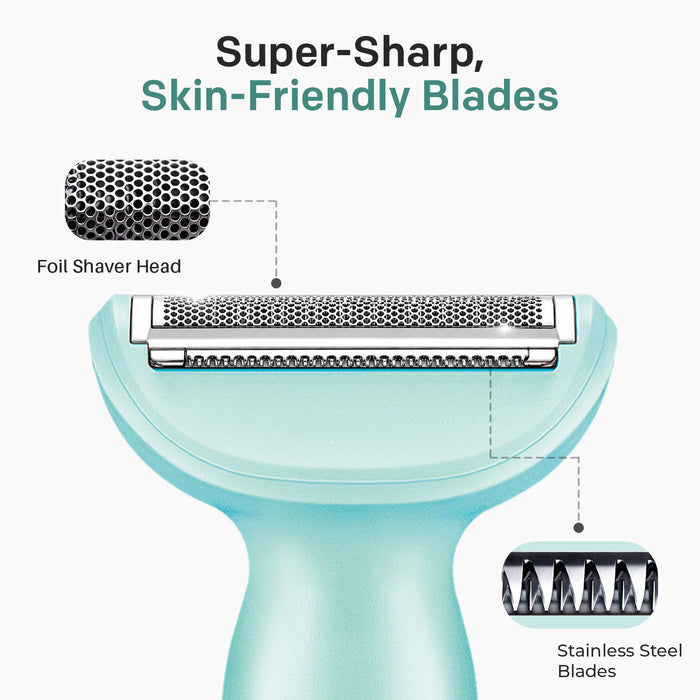 VGR V-761 Female 4-in-1 Bikini Grooming Kit, Blue