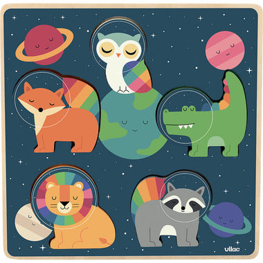 Vilac Touch and Feel 5 Piece Puzzles