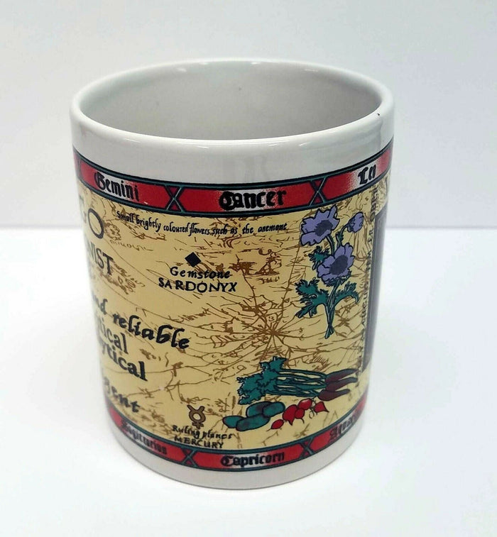 Virgo Zodiac The Virgin Astrology Coffee Mug Horoscope Cup Two Sided 8oz Ceramic