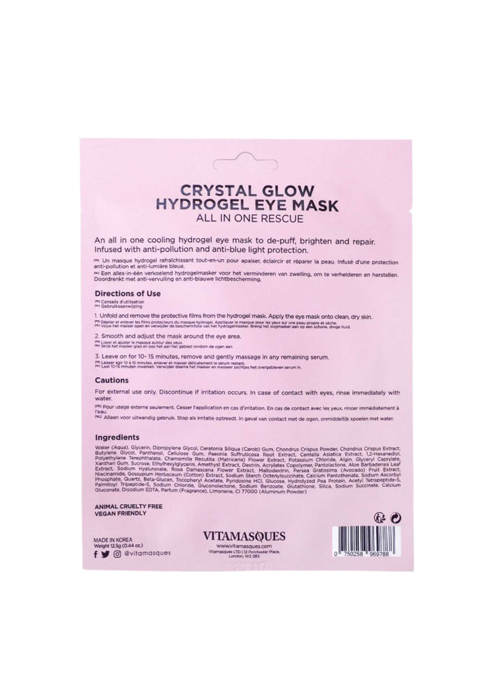 Vitamasques Crystal Glow Hydrogel Repairing Eye Mask