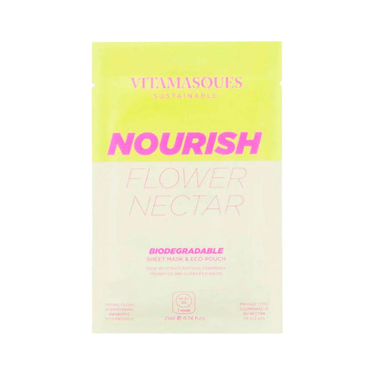 Vitamasques Nourish Flower Nectar Biodegradable Face Sheet Mask