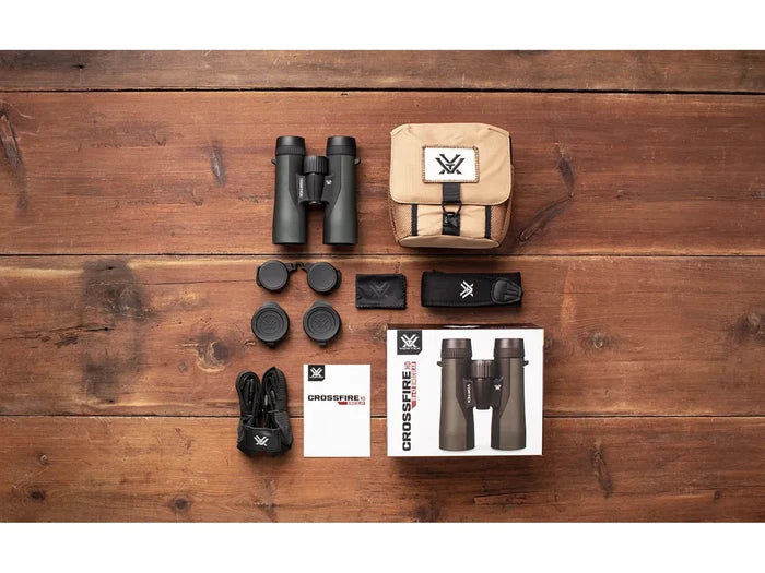 Vortex Crossfire HD 10x42 Binoculars | GlassPak Harness
