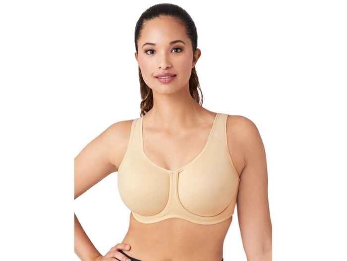WACOAL Simone Underwire Sand and Black Sports Bra (#855170)