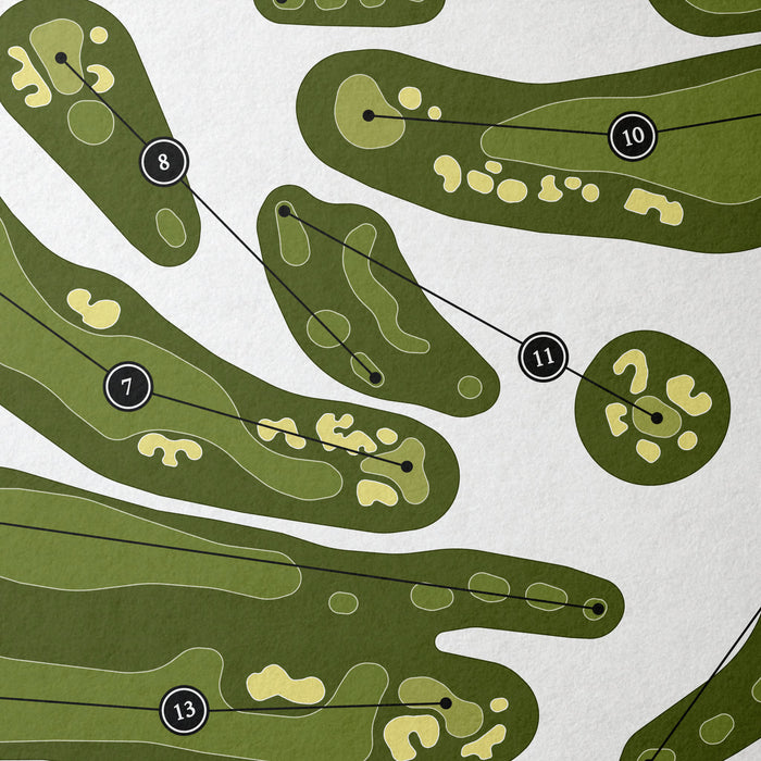 Wailea Golf Club - Gold Course | Golf Course Map | Close Up