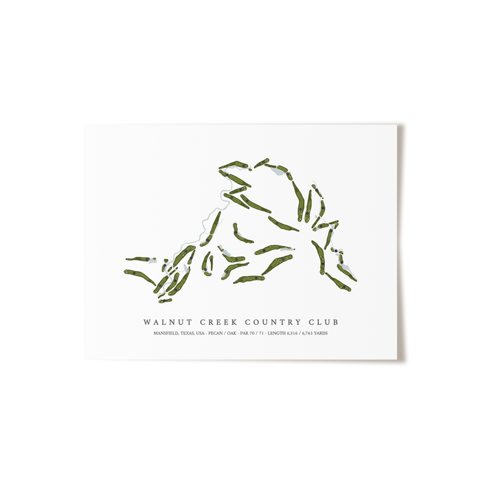 Walnut Creek Country Club | Golf Course Print | Unframed