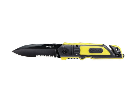 Walther ERK Emergency Rescue Folding Knife 95mm | Yellow