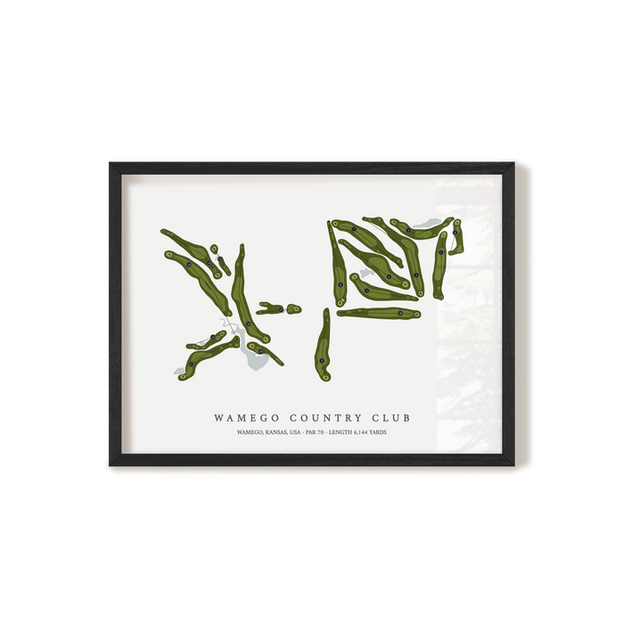 Wamego Country Club | Golf Course Map | Black+Frame