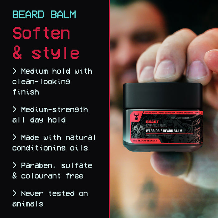 Warriors Beard Balm - Beast, image 2. The Beard Struggle