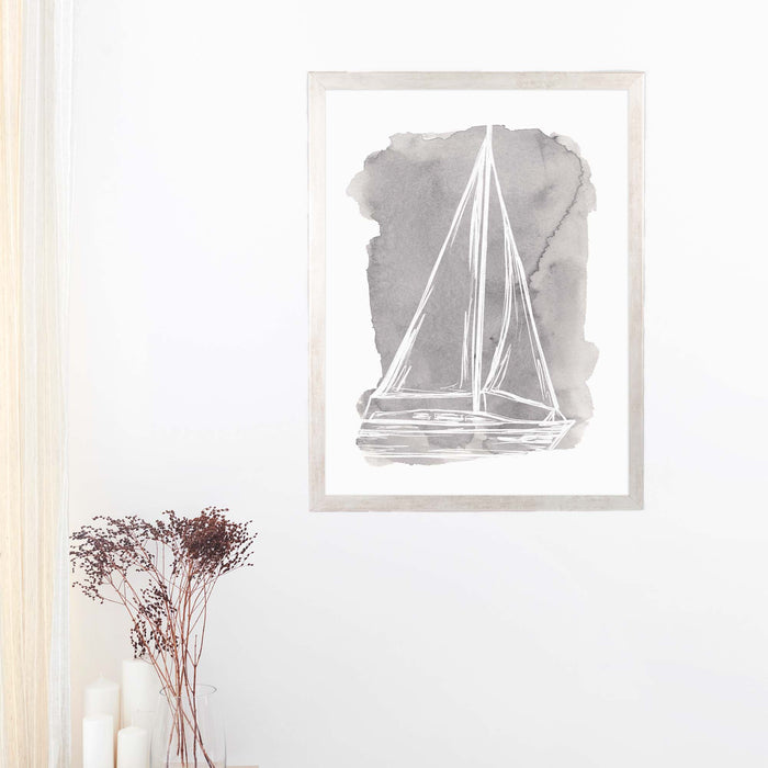 5"x7" / Art Print / Antique Silver