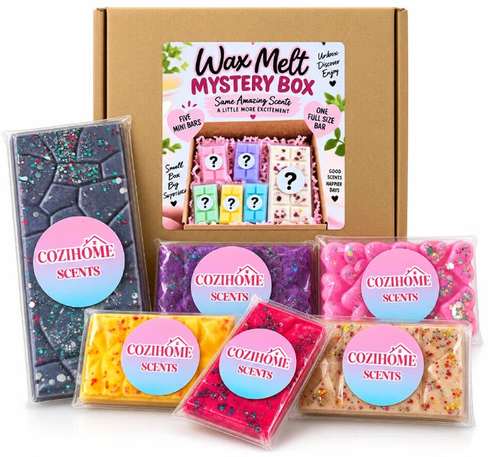 Wax melt mystery box 1 Full sixed bar and 5 mini's