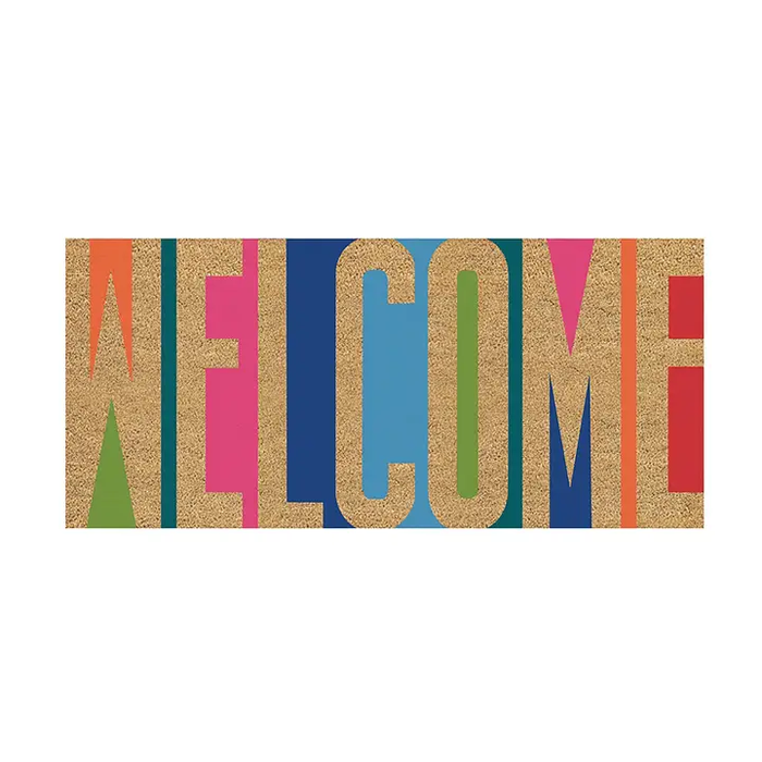 Welcome Flocked Sassafras Coir Switch Mat