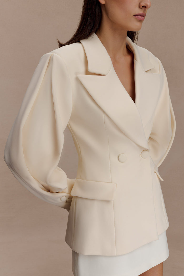 Wesley Structured Blazer - Buttercream