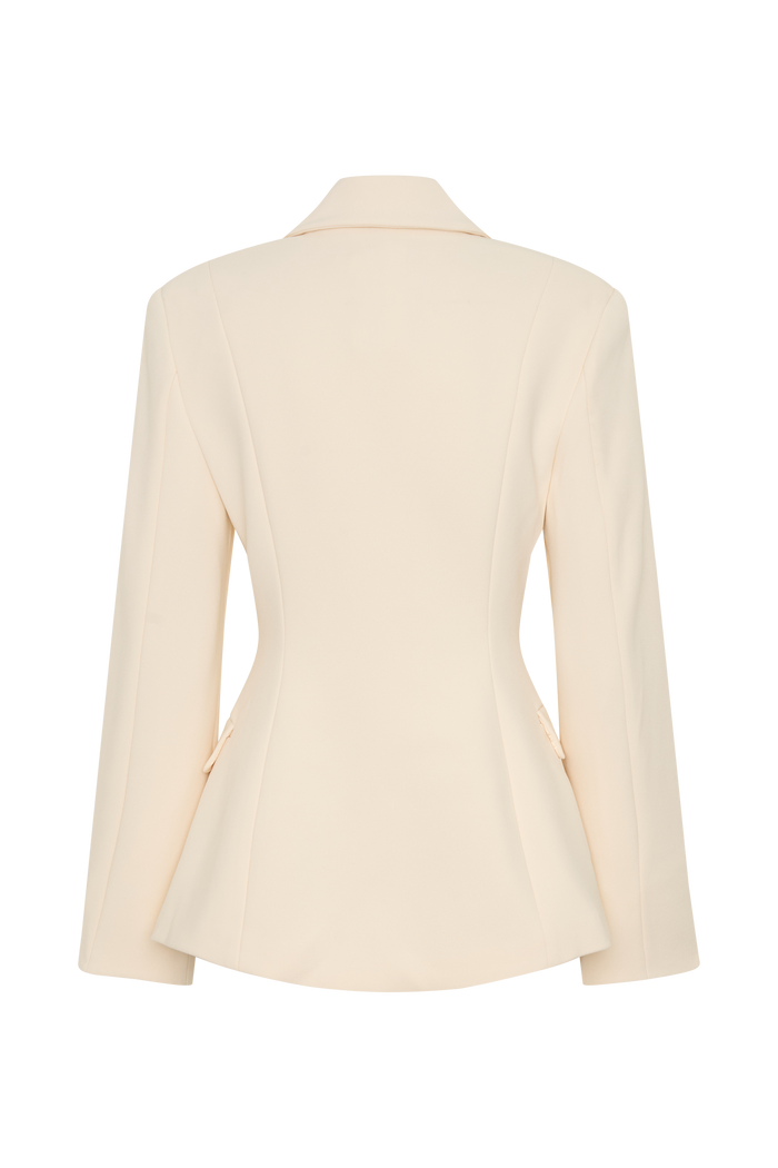 Wesley Structured Blazer - Buttercream