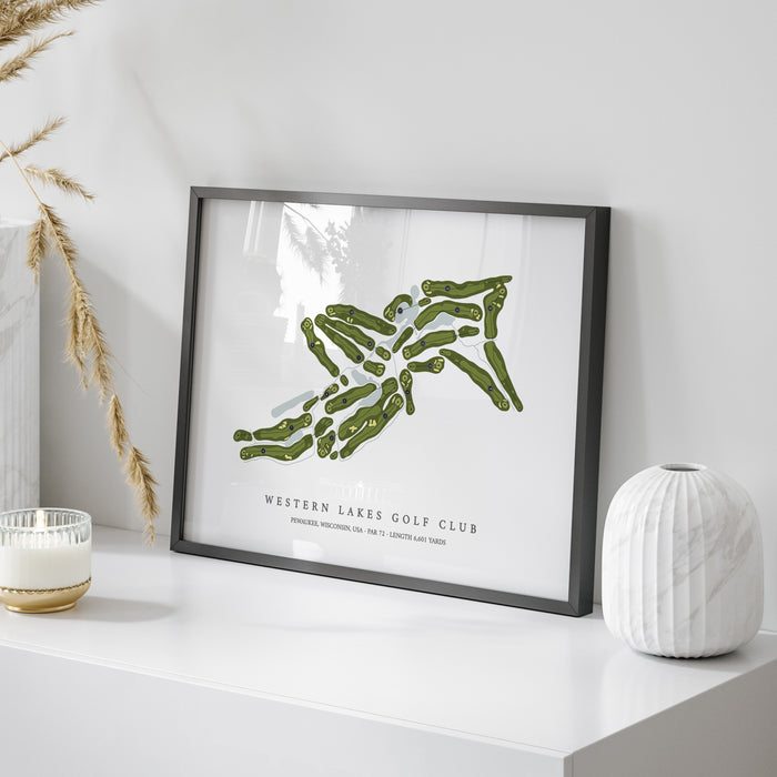 Western Lakes Golf Club | Golf Course Map | On Table