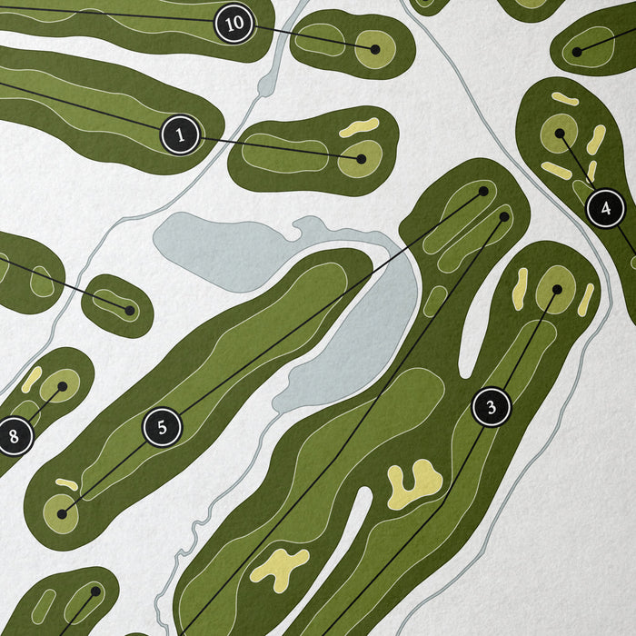 Western Lakes Golf Club | Golf Course Map | Close Up
