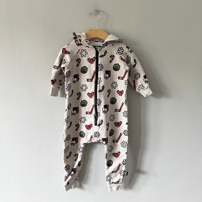 Whistle & Flute / Holiday crew romper / 12-18M
