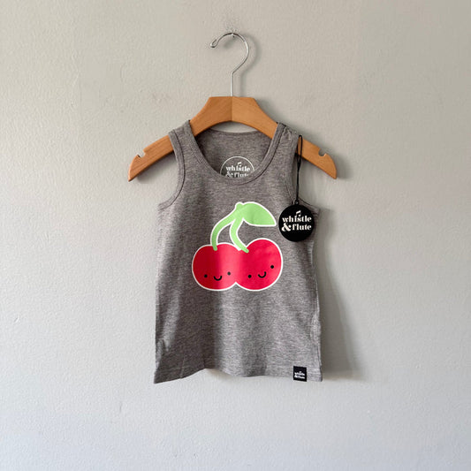 Whistle & Flute / Kawaii Cherry Tank Top / 1-2T - New with tag, 2 available