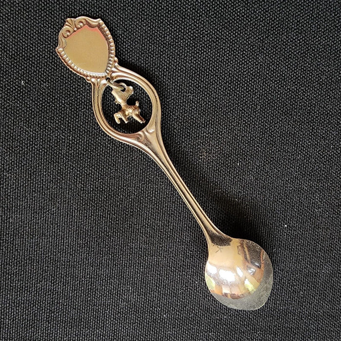 Wildwood Minocqua Wisconsin Deer Collectible Travel Souvenir Spoon 4.5" (11 cm)