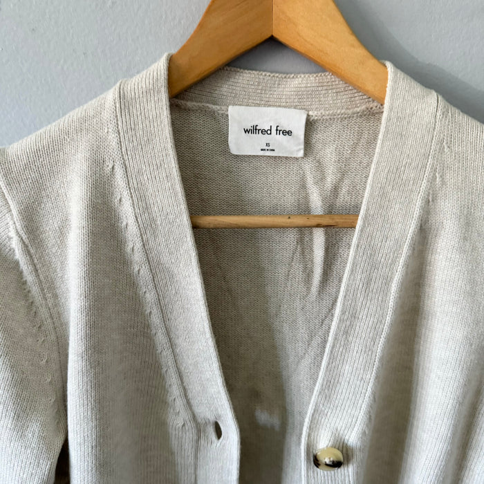 Wilfred / Merino wool x cotton cardigan / Women XS