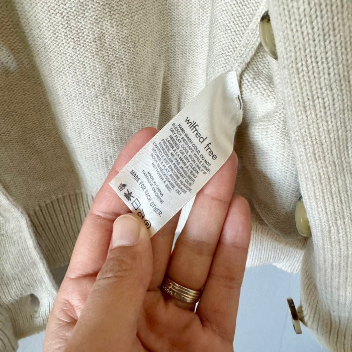 Wilfred / Merino wool x cotton cardigan / Women XS