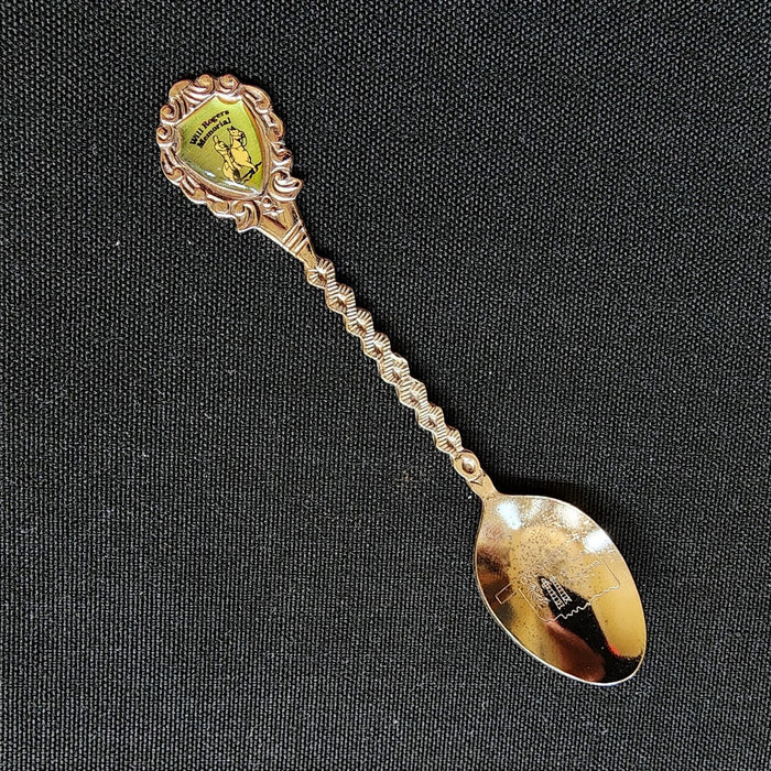 Will Rogers Memorial Oklahoma Collectible Travel Souvenir Spoon 4 1/2" Folklore