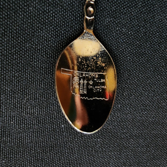 Will Rogers Memorial Oklahoma Collectible Travel Souvenir Spoon 4 1/2" Folklore
