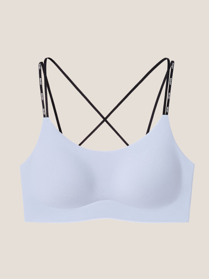 Wireless Letter Cross-Back Bralette – Smart Size