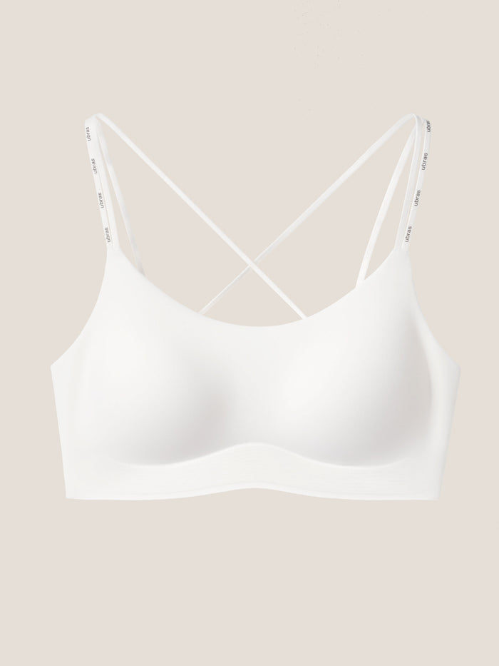 Wireless Letter Cross-Back Bralette – Smart Size