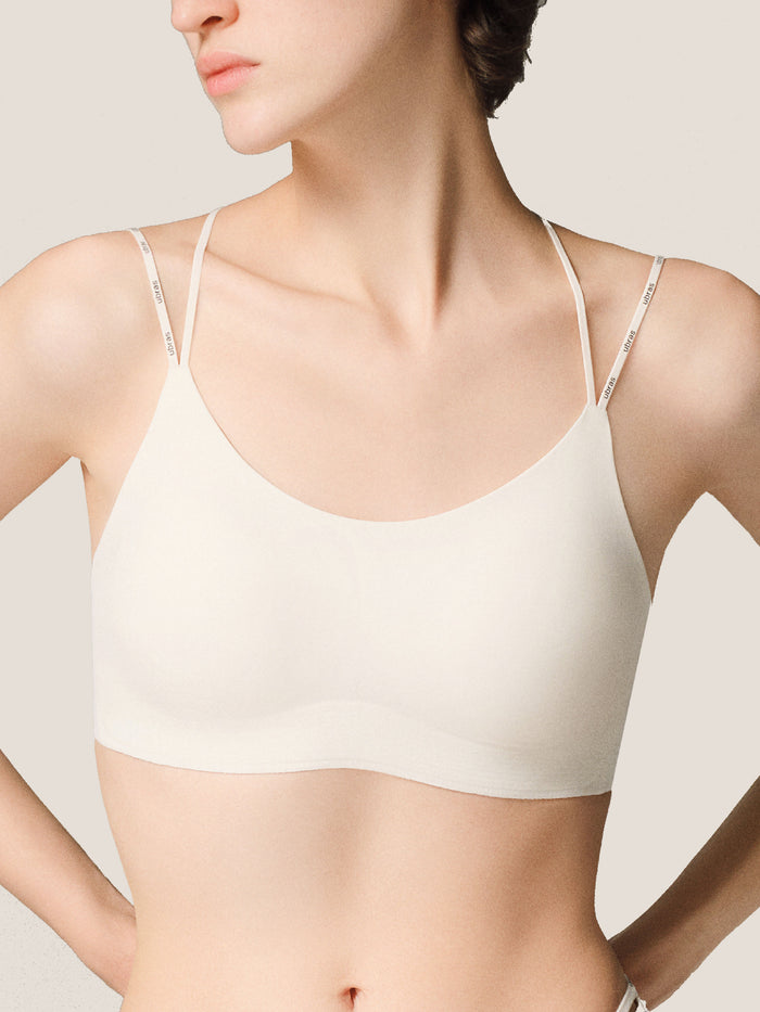 Wireless Letter Cross-Back Bralette – Smart Size