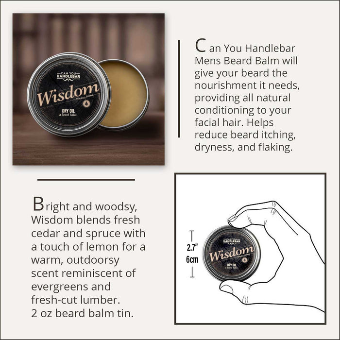 Wisdom Dry Oil: Bright and Woodsy Beard Balm