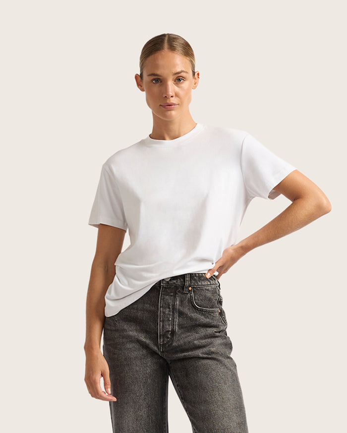 Women's Classic Crew Neck T-Shirt - White