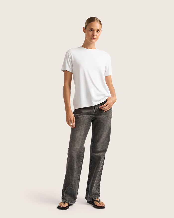 Women's Classic Crew Neck T-Shirt - White