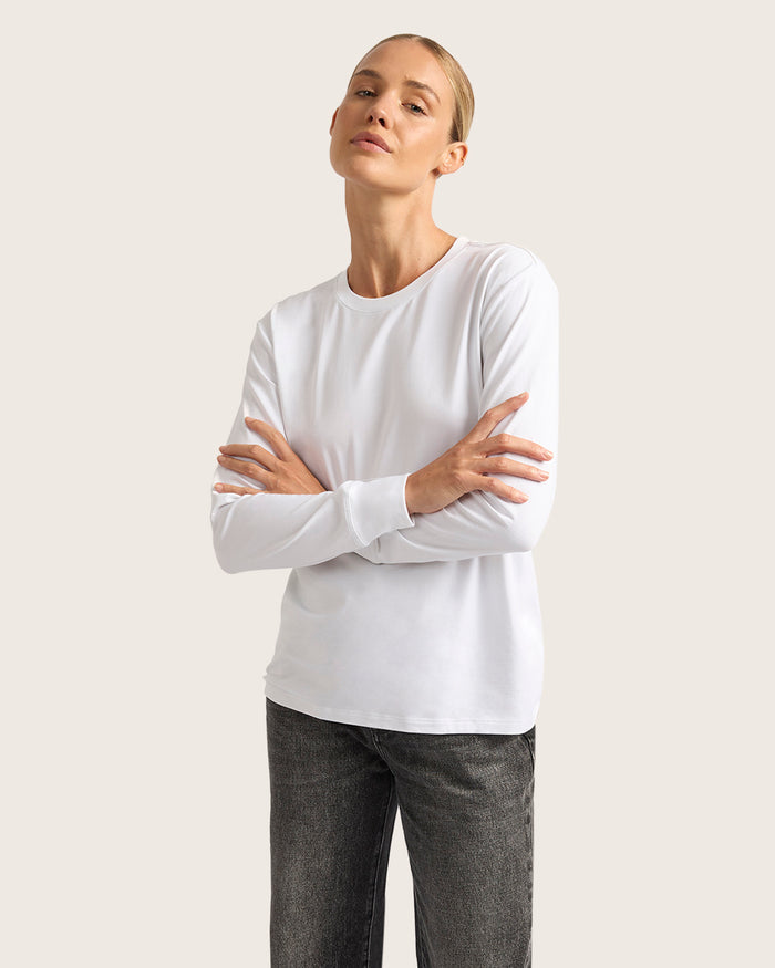 Women's Classic Long Sleeve T-Shirt - White