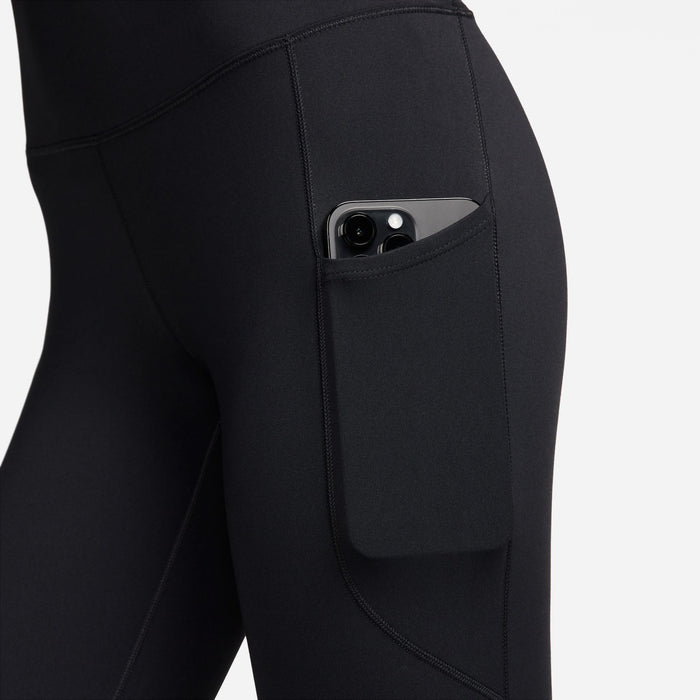 Nike Women's High-Waisted 7/8 Leggings with Pockets - Black/Black