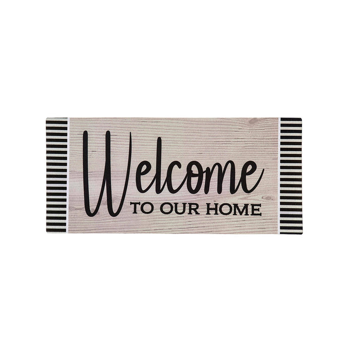 Wood Grain Welcome Sassafras Switch Mat
