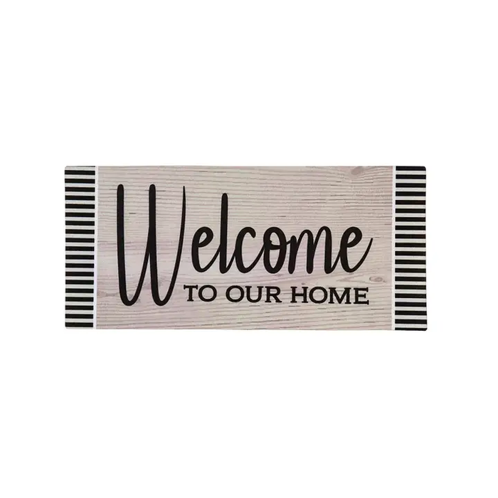 Wood Grain Welcome Sassafras Switch Mat