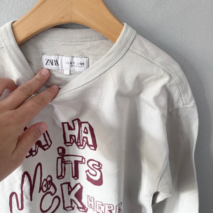 Zara / Haha it's ok long sleeve / 6-7Y